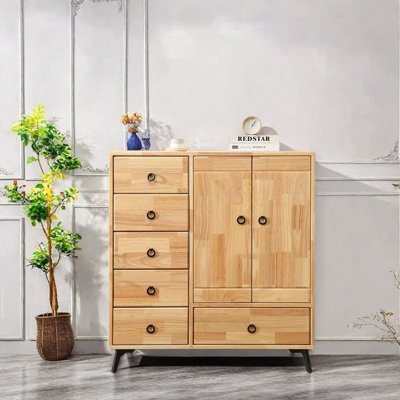 Console en bois d'hévéa massif