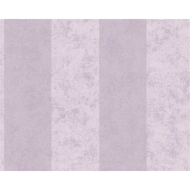 Rouleau de papier peint à rayures l 33 pi x l 21 po romantique maison romantique Cowger, Mauve clair