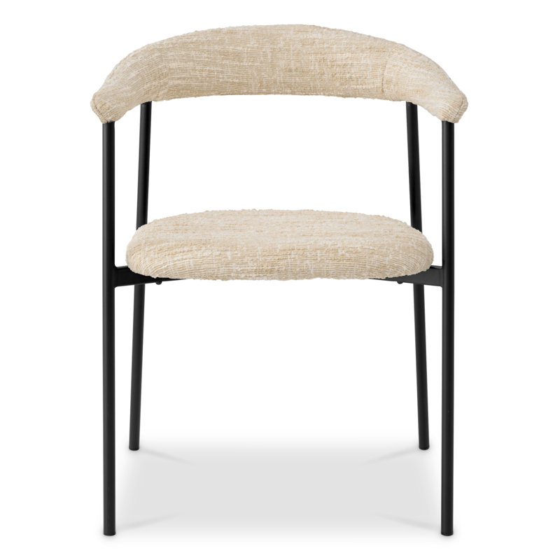 Julio Upholstered Arm Chair, Boucle Sonata Cream