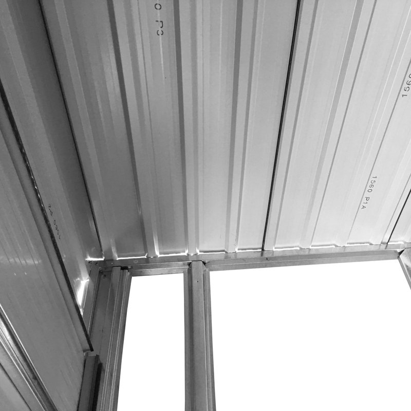 4x8FT Metal Pent Roof Garden Tool Shed