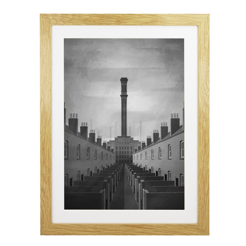 Print, 43.5 cm H x 33.5 cm W x 2.2 cm D, Oak Wood Frame