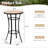 Patio Round Bar Table Bistro Table