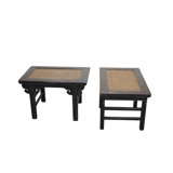Pair of 19th Century Elm Side Tables