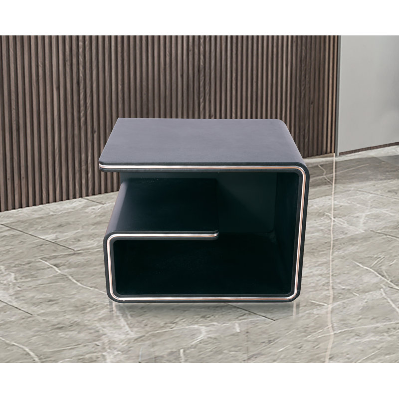 Table de chevet Greatime Great PN288BK-R, noir, Noir
