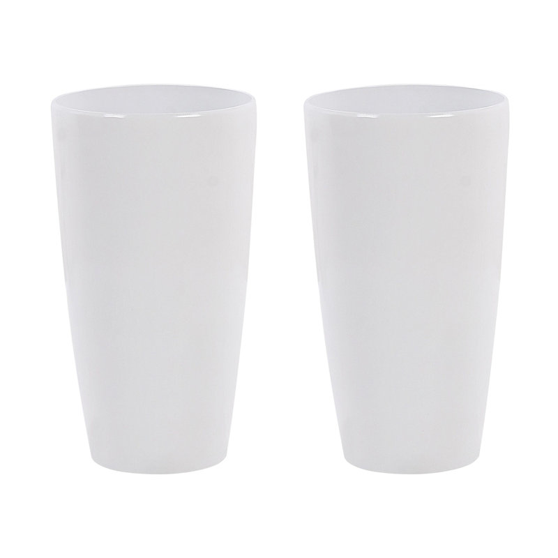 Alcalde Pot Planter, White