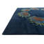 Tapis carré bleu marine Mullan
