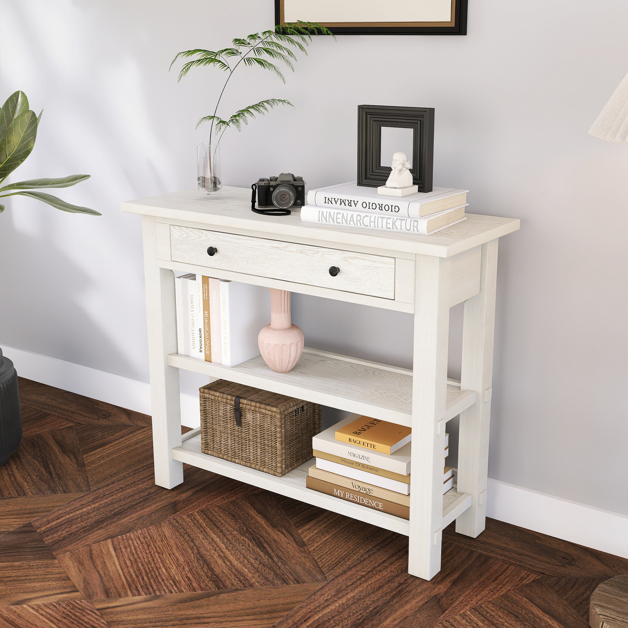 Wayfair Console Latitude Run® Retro 36'' Console Table With Storage - Wayfair Canada