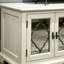 Meuble télé français simple blanc cassé