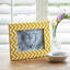 Yellow Chevron Patterned Photo Frame-1774902768