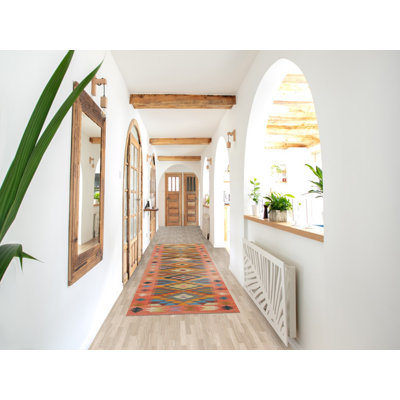 Multolor Kilim Oriental Runner Rug 3x13