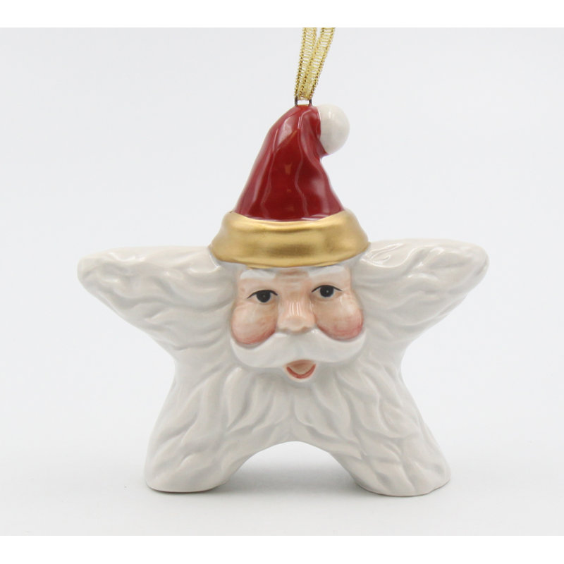 Figurine décorative à pendre père Noël étoile