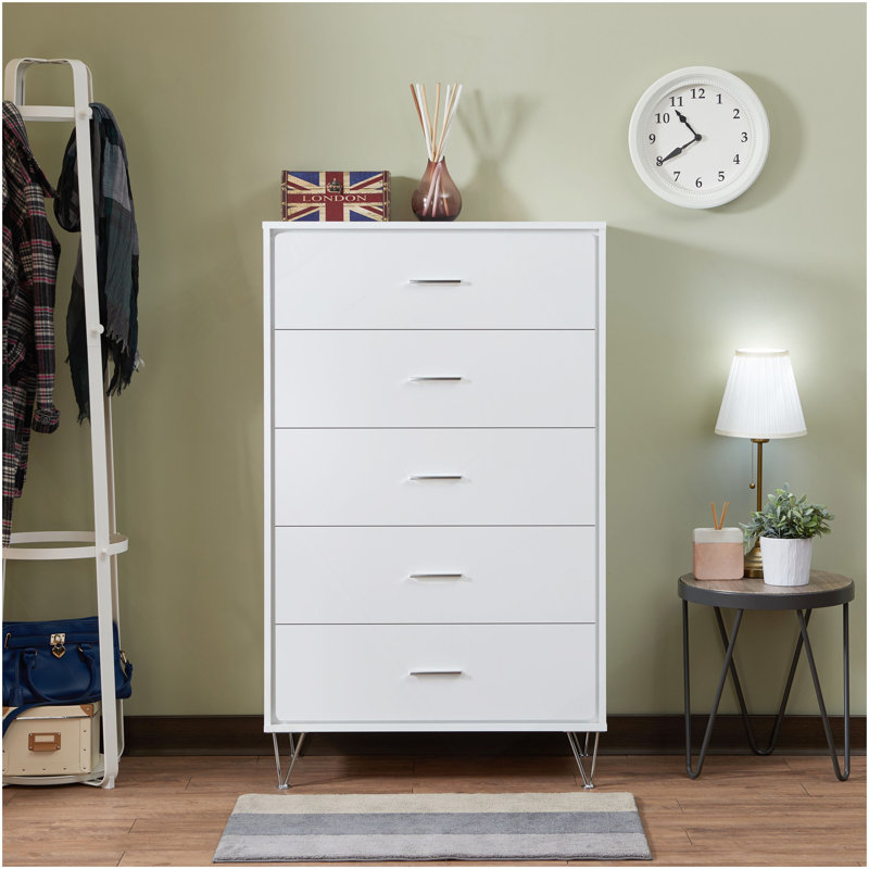 Deoss White Finish Chest