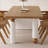 6 - Person Pine Solid Wood Solid Wood Top Three Leg Dining Set-98457312-98457314