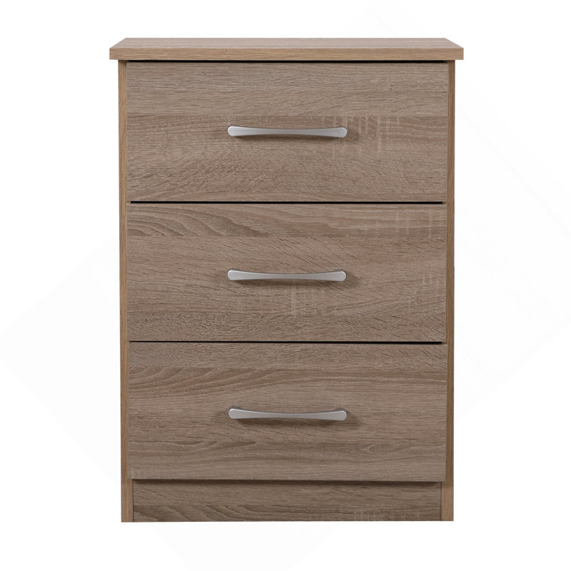 Table de chevet élégante et contemporaine en bois Sandle, Brun