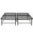 Full Size Mattress Foundation Bed Frame - Metal Platform, Black, Construction, Excellent Backing, Under Storage Option, Easy To Install Construction For Durability, Support, Extra Storage,-2033430633