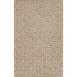 Abbott Hand Tufted Wool Geometric Area Rug in Tan