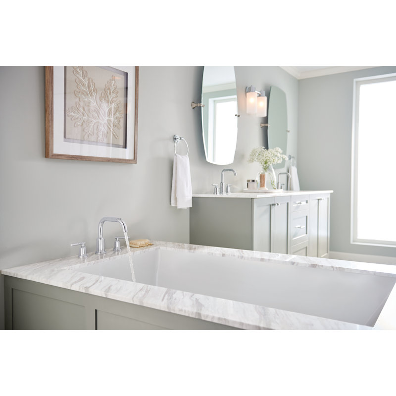 Gibson Double Handle Deck Mounted Roman Tub Faucet Trim, Chrome