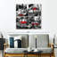 «Red Wine Glasses», ensemble de reproduction sur toile-93062227