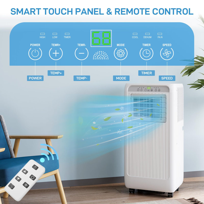Babevy 10000 BTU Wi-Fi Connected Portable Air Conditioner