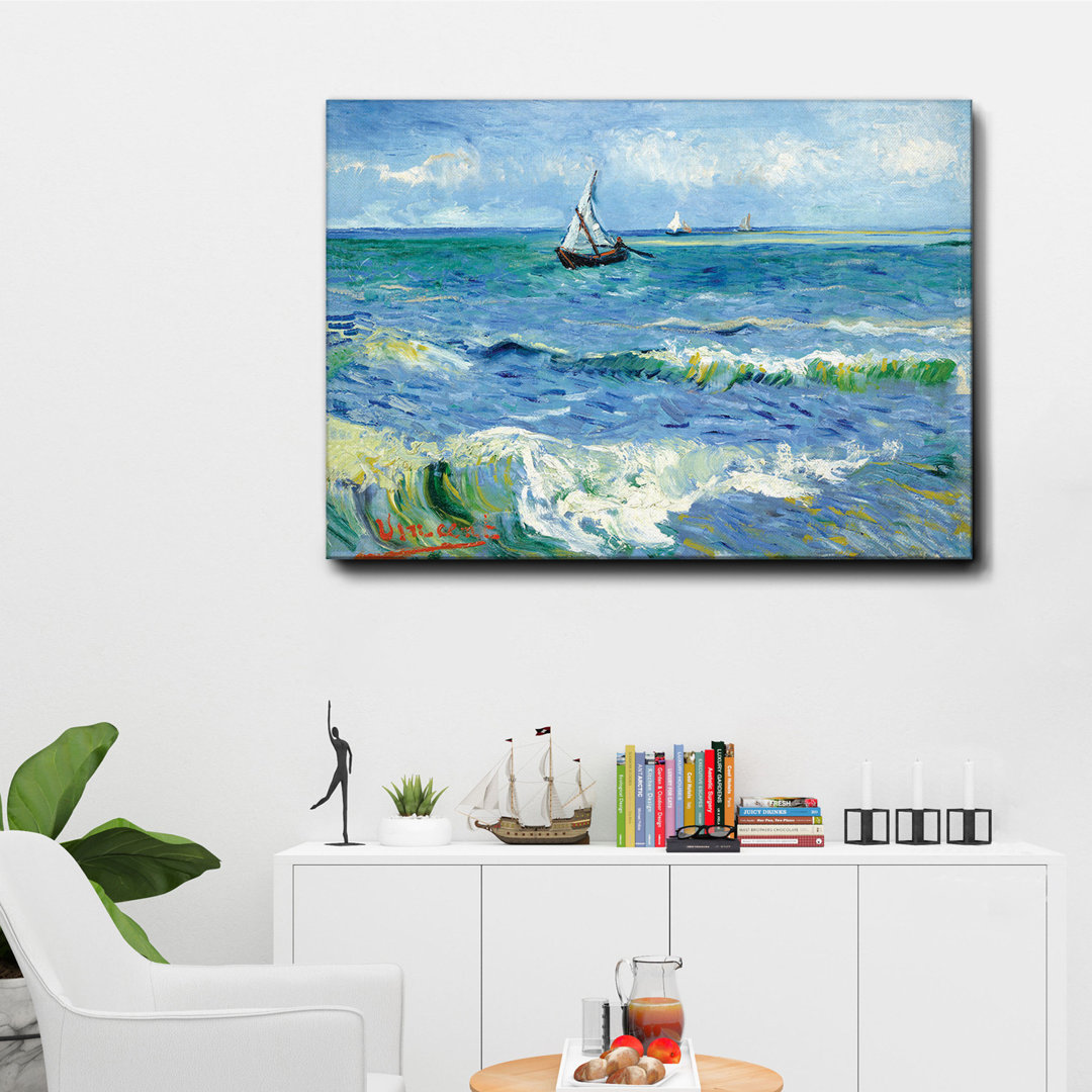 Leinwandbild Das Meer bei Les Saintes-Maries-de-la-Mer von Vincent Van Gogh