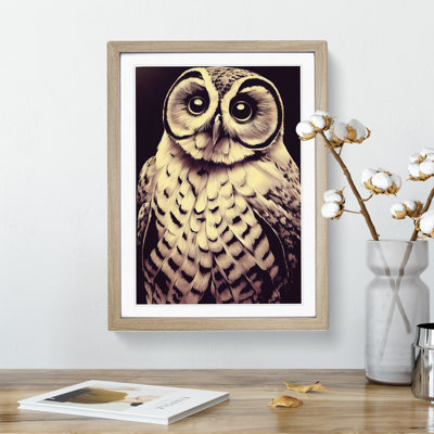 Owl Portrait No.4 - Framed Print