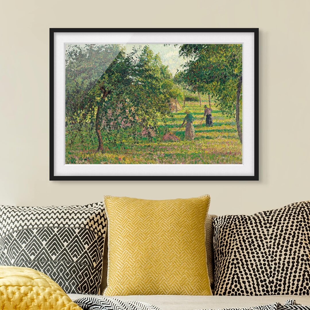 Gerahmtes Poster Apple trees von Camille Pissarro