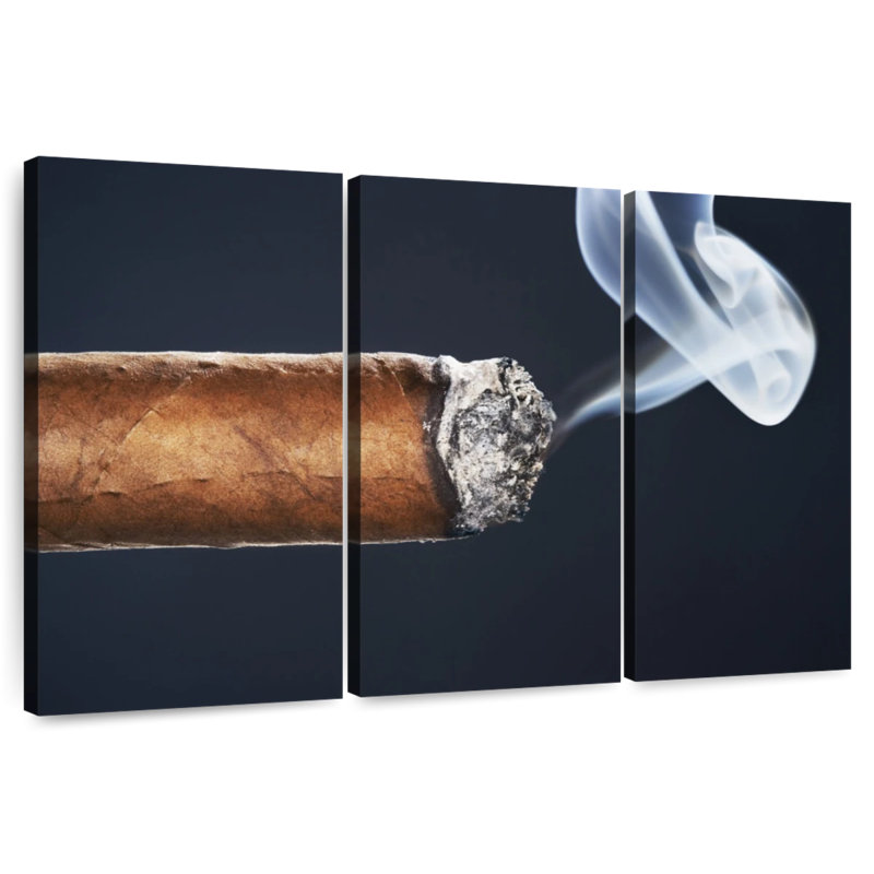 Senne Burning Cigar, 42" H x 65" W