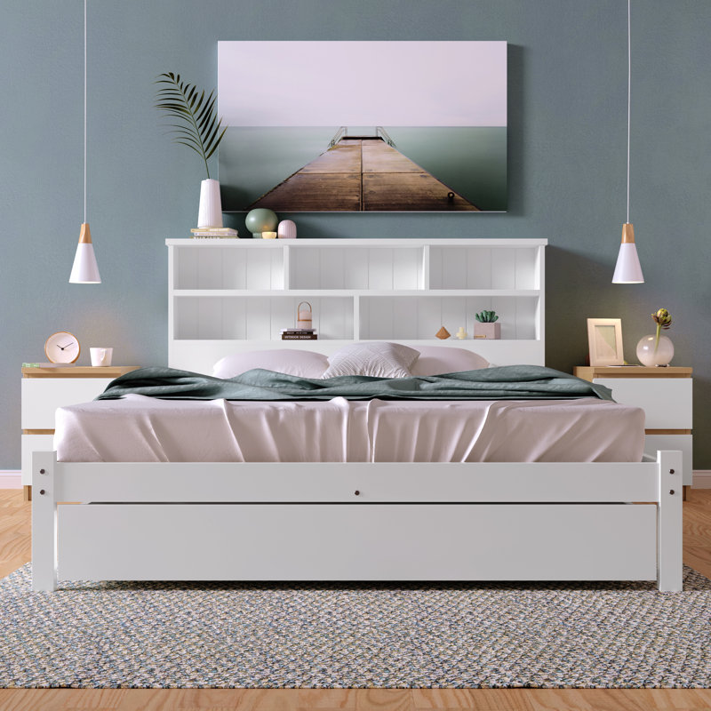 Wes UK Single - DE 90 X 190 Cm Solid Wood Storage Bed, 135 x 190cm