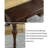 American style solid wood desk