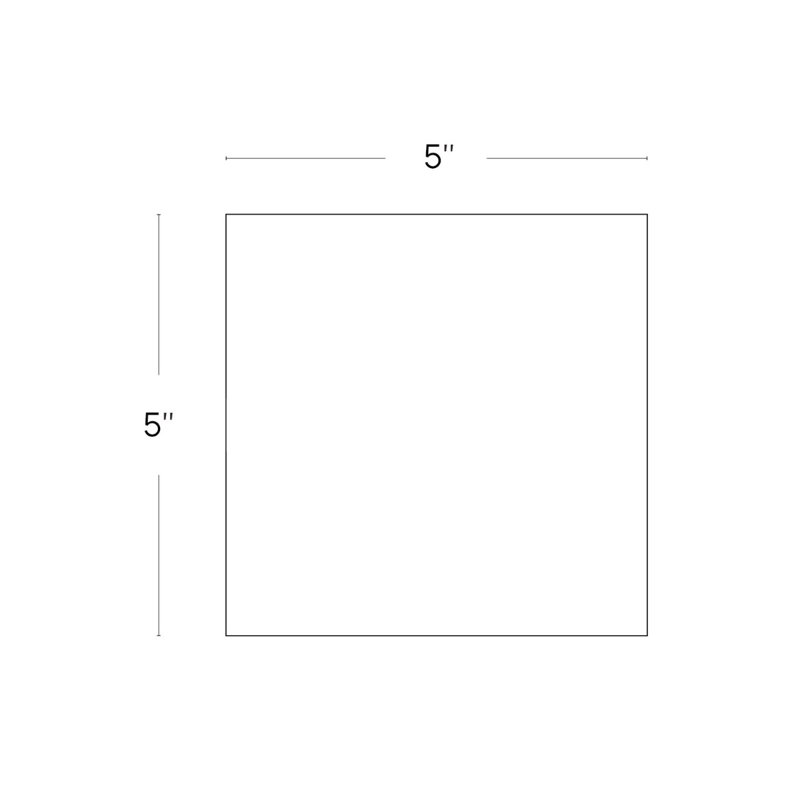 Navari 5x5 Textured Matte Ceramic Tile, White Matte