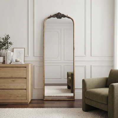 Miroir vintage pleine longueur, miroirs arqués