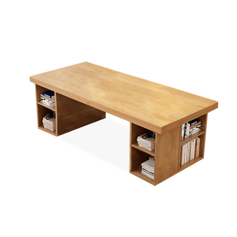 Bureaux rectangulaires en bois massif noyer, H 29,53 po x l 78,74 po x P 31,5 po
