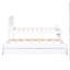 Lit plateforme simple blanc avec lit gigogne et tiroirs - Structure en pin robuste-1331473050