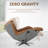 Heated Leather Massage Chair with SL Track, Zero-Gravity Functionality, and Bluetooth Connectivity-241330244