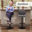 Tabouret de bar pivotant à hauteur réglable Moniq-2137676572-2145026535