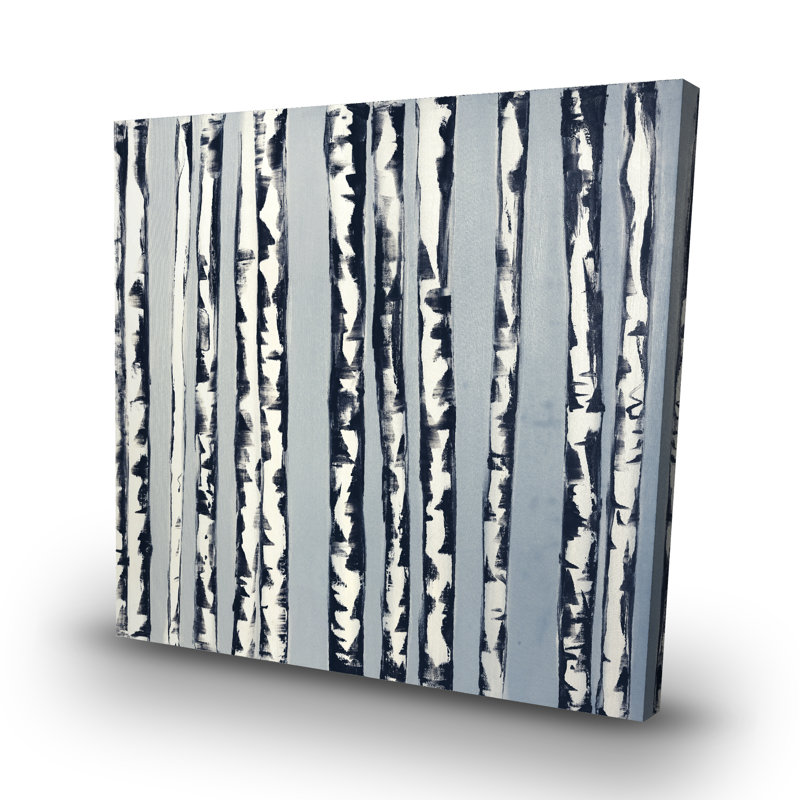 Small birch trees - 32"x32" art on canvas