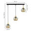Callisto Black/gold 4-light Pendant-1394396780
