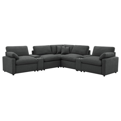 Dark  7-Piece Modular Power Reclining Sectional