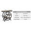 25.59 Inches 3-Tier Narrow End Table With Storage – Engineered Wood And Black Frame, Rustic Brown & Black-15198298