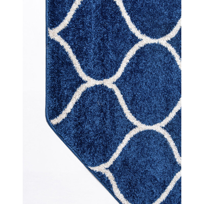 Tapis bleu Lllan, Octogone 7 pi 10 po