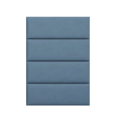 Panneau de microsuède bleu océan