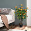 102cm Faux Flowering Tree in Cement Pot
