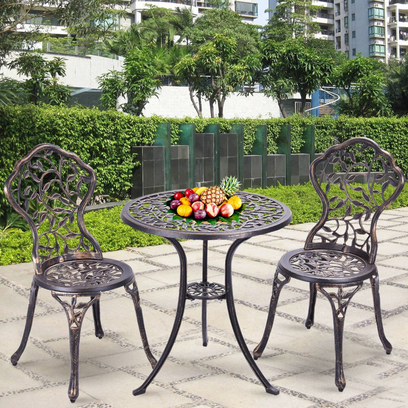 Kemah 2 - Person Patio Dining Set Round Table