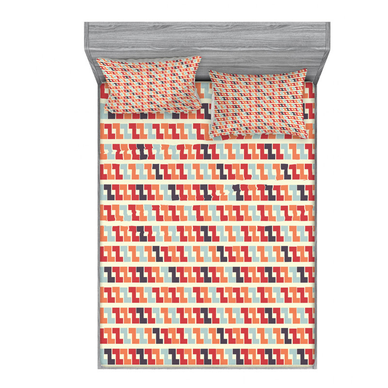Microfiber Sheet Set, Queen Sheet Set with Fitted Sheet