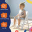 Chaise pliante blanche pour enfants - Chaise légère pour tout-petits portative pour l'intérieur et l'extérieur, camping, plage et pelouse (ensemble de 2)-1669846300