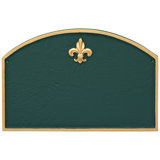 Fleur de Lis 1-Line Wall Address Plaque