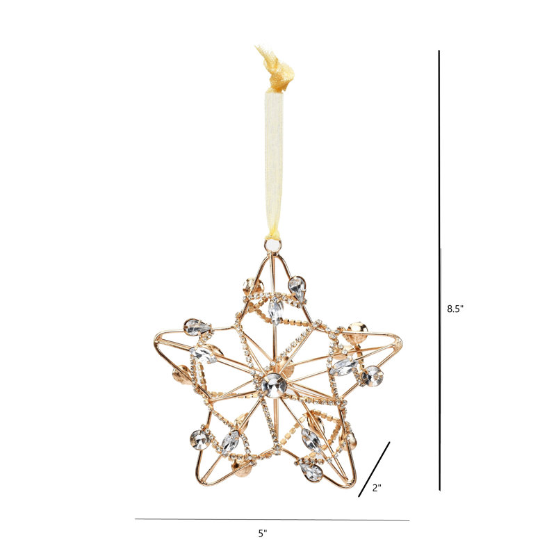 8.5'' Handmade Metal Holiday Shaped Ornament