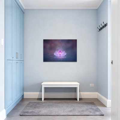 Plants & Flowers Floating Lotus With Glowing Center And Sparkles