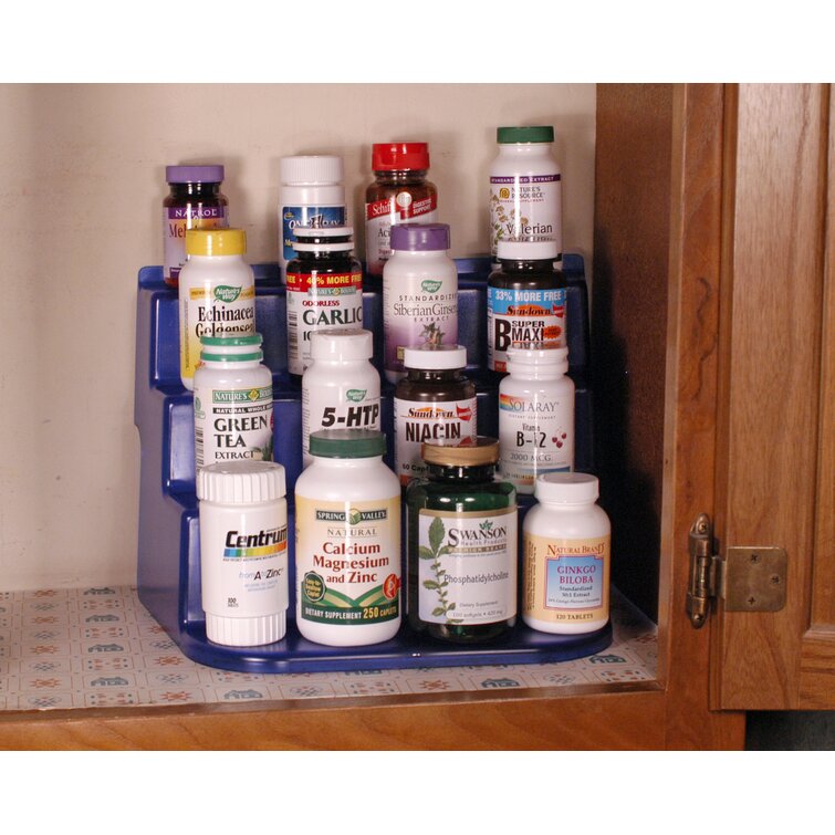 Organize a Medicine (Vitamin) Cabinet with InterDesign Lazy Susans