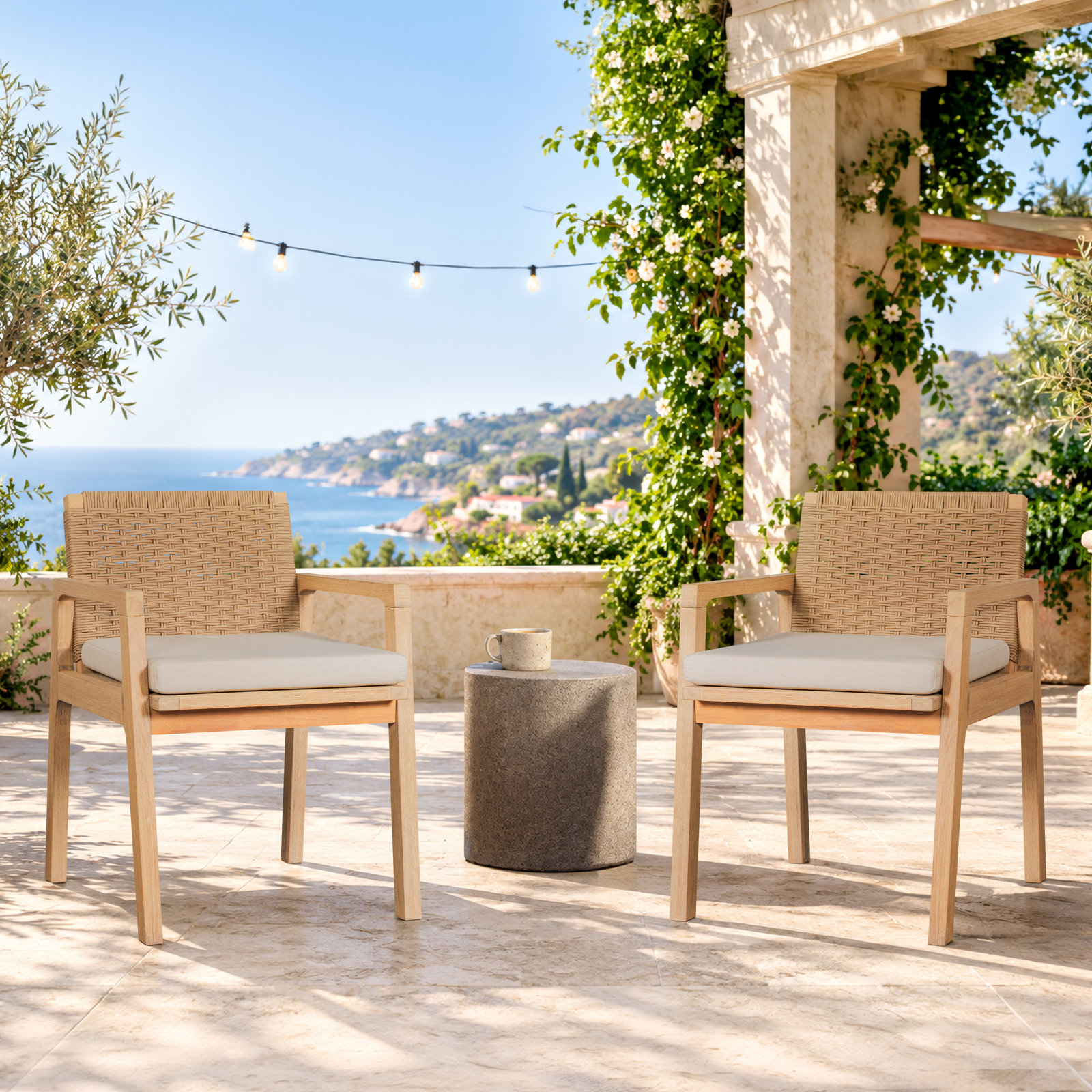 Nantucket Acacia Patio Armchair